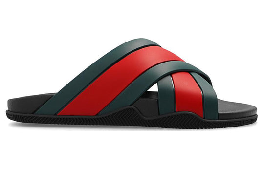 Gucci (WMNS) Gucci Slide Web Stripe 'Black' 627820-J8700-8460