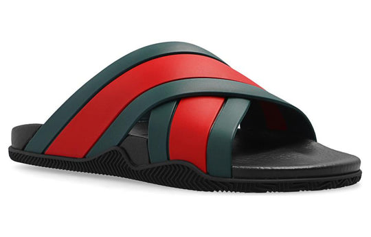 Gucci (WMNS) Gucci Slide Web Stripe 'Black' 627820-J8700-8460