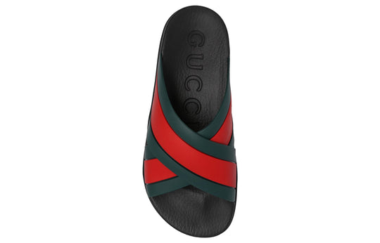 Gucci (WMNS) Gucci Slide Web Stripe 'Black' 627820-J8700-8460